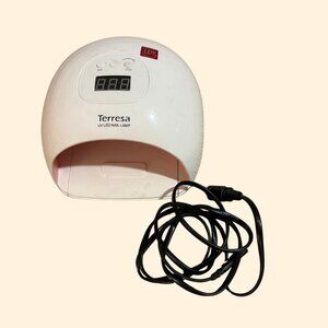 Terresa 72 Watt LED Nail Lamp, White with Pink Interior, Power Cord Included